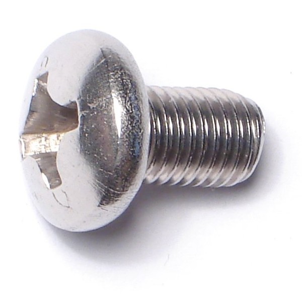 Midwest Fastener 5/16"-24 x 1/2 in Phillips Pan Machine Screw, Plain Stainless Steel, 10 PK 79046